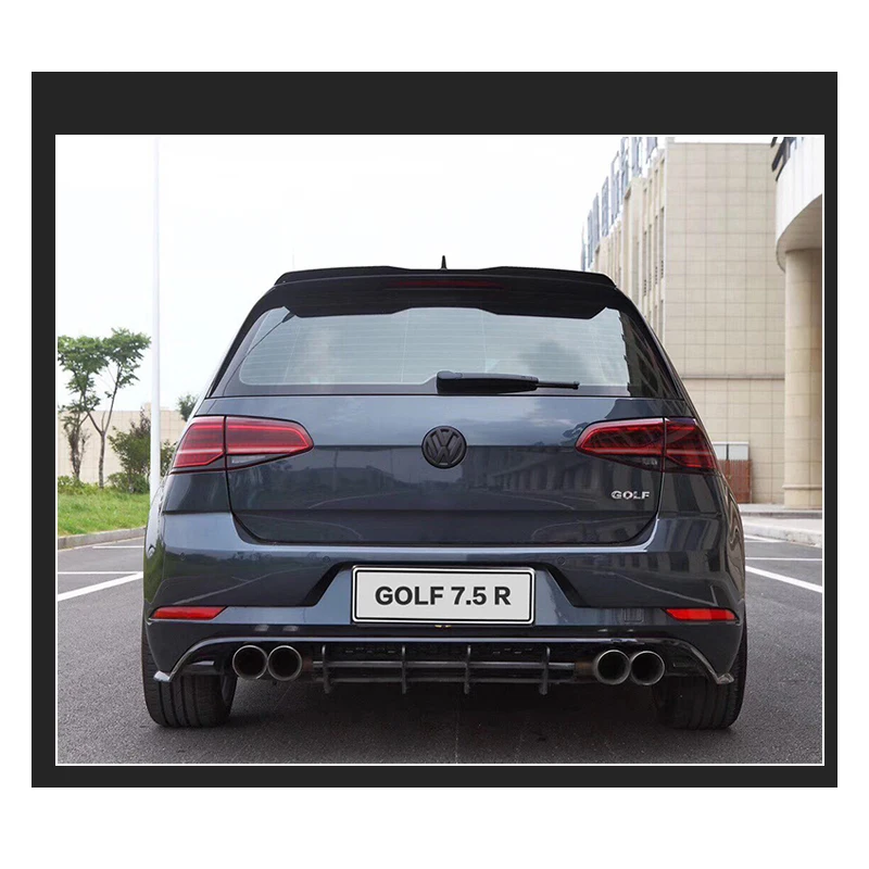 Задний диффузор для губ отделочный спойлер Volkswagen VW Golf VII MK7 7 5 GTI R ABS плавники в
