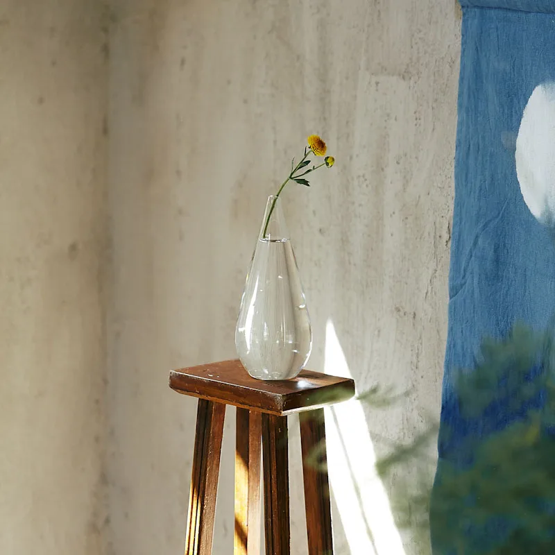 Креативная стеклянная ваза с каплями воды Скандинавский дизайн украшение для