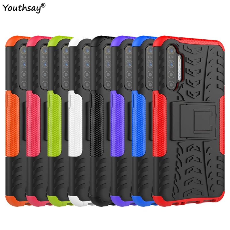 for oppo realme xt case robot heavy duty fundas protective hard back protector case for oppo realme xt cover for realme xt case free global shipping