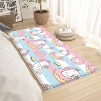 2021 flannel carpet non slip carpet living room mat for children large carpet room peludo baby playmat with unicorn pattern rug