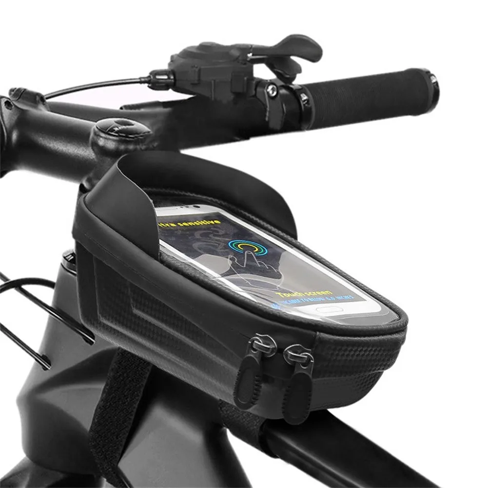 

Bicycle Front Top Tube Frame Bag Waterproof Touch Screen Cycling Bag MTB Road Bike Phone Holder Case Pack Bike Accessories