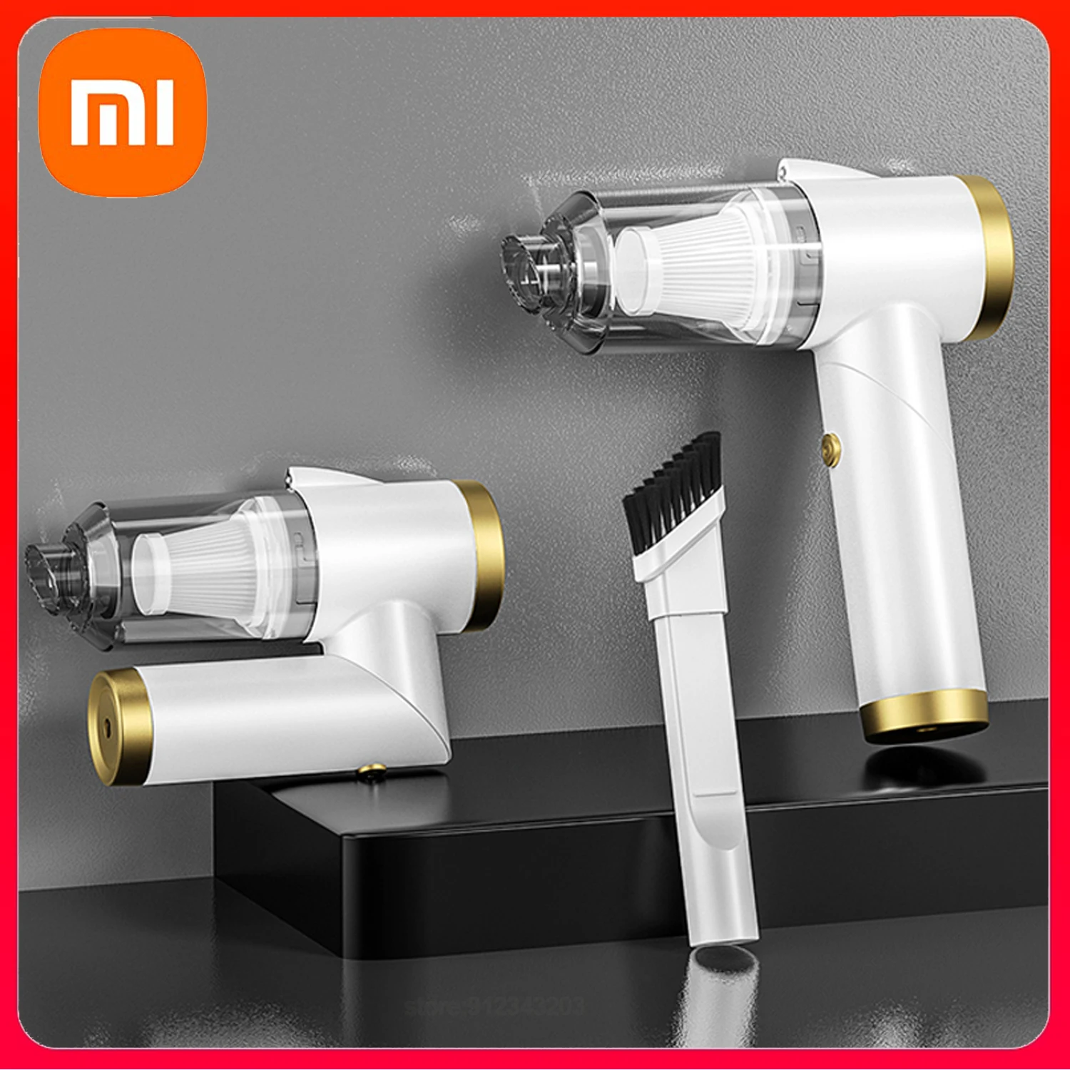 

Автомобильный беспроводной пылесос Xiaomi, 9000 па, Мощное всасывание, складной ручной портативный пылесос 120 Вт, автомобильный домашний пылесос...