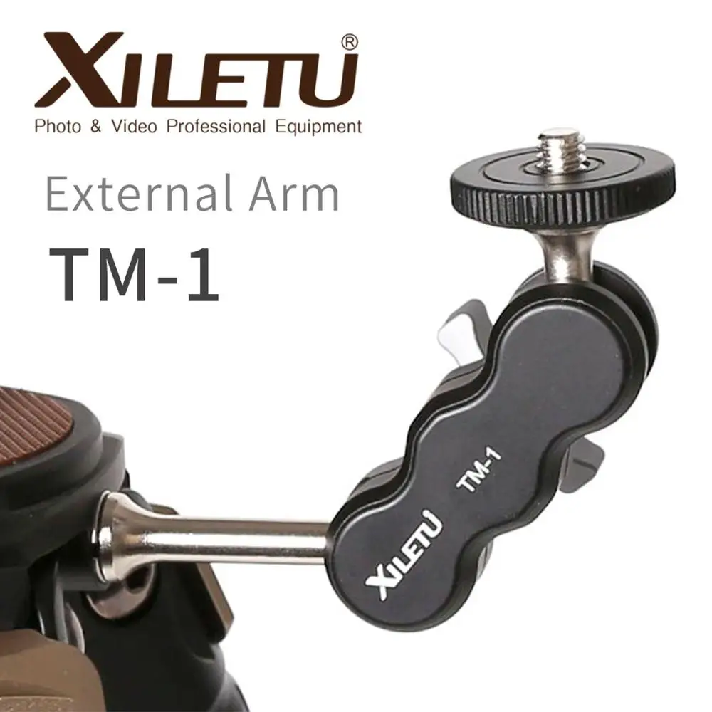 XILETU TM-1 универсальный внешний кронштейн 1/4 винт может быть установлен на штатив вспышка светильник микрофон Телефон Клип держатель