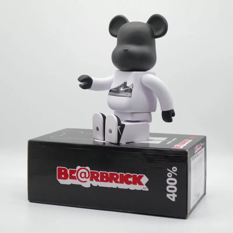 28 см Bearbrick 400% жестокий медведь строительный блок Мода играть украшения виниловые