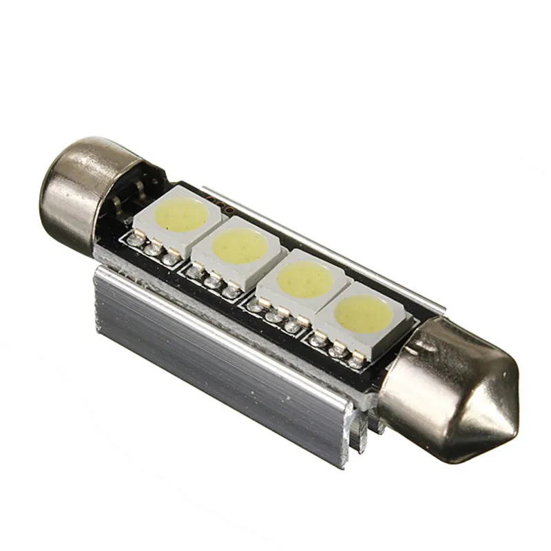 Супер яркая 2 шт./лот гирлянда 42 мм Светодиодная лампа 5050 SMD Canbus Авто Интерьер