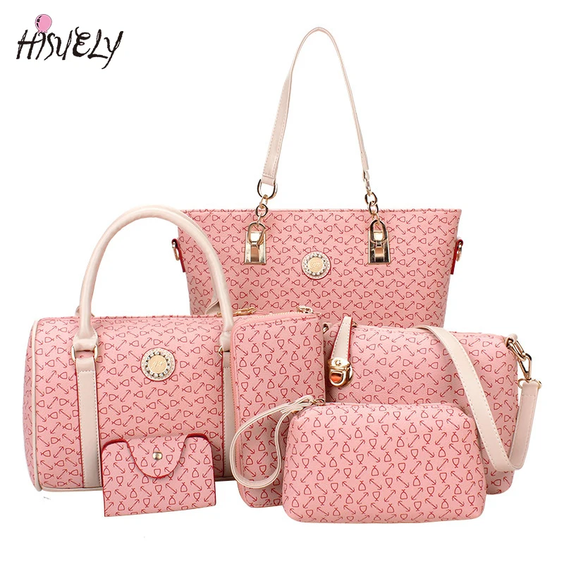 Женская сумка через плечо 6 комплектов|bag hot sale|composite bagdesigner shoulder bag |