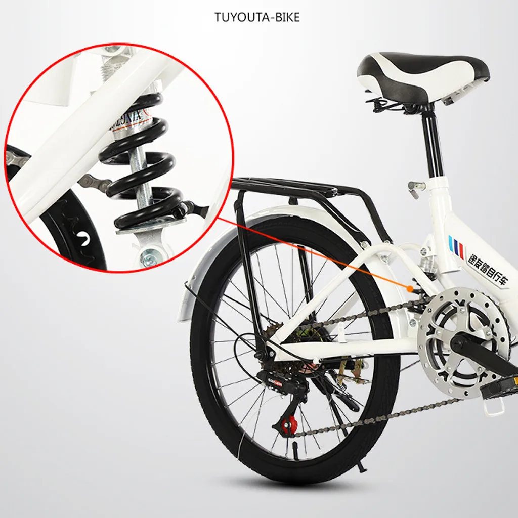 Складной легкий мини велосипед маленький портативный для взрослых и студентов