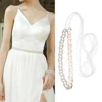 fashion rose gold color rhinestone belt for wedding dress accessories full crystal bridal ribbon belt sash prom bridesmaid gift