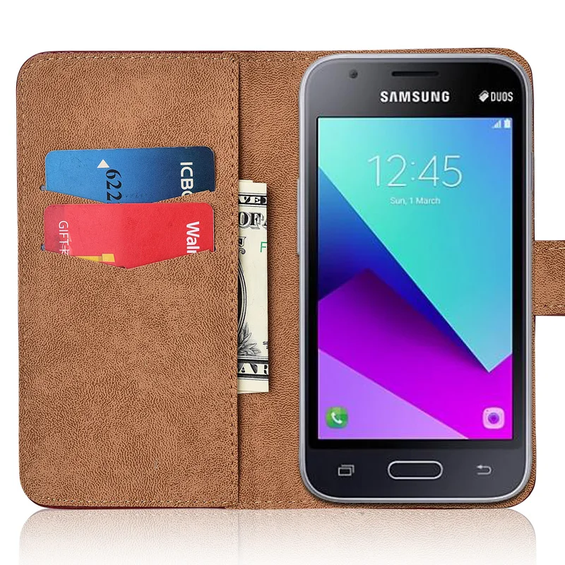 Милый чехол для Samsung Галактики J1 mini prime 2016 J106 J106F SM бумажник J1mini рrime|Чехлы-портмоне|