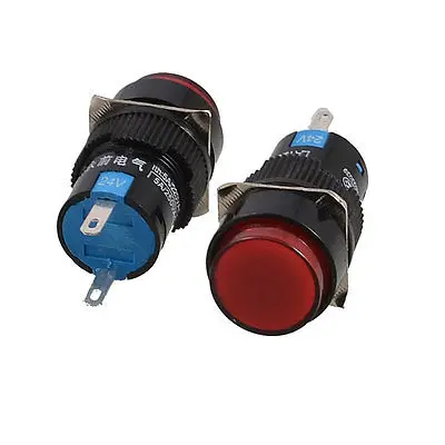 DC 24V крепление на панель красный индикатор аномальный сигнальный свет Пилот