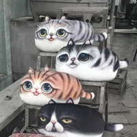 55x32 cm large size 3d cute cat shade cushion creative cartoon sofa office nap pillow washable cushions