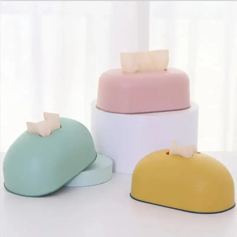 

Paper Box Home Living Room Coffee Table Tissue Box Creative Net Red Nordic Simple Solid Color Plastic Desktop Tissue Box