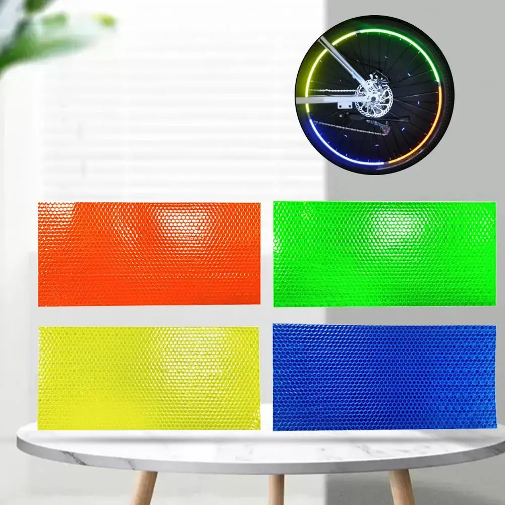 

PVC Practical Stylish Bike Reflective Strip Bicycle Ornaments Bicycle Luminous Sticker Wear-resistant for Mountain Bike