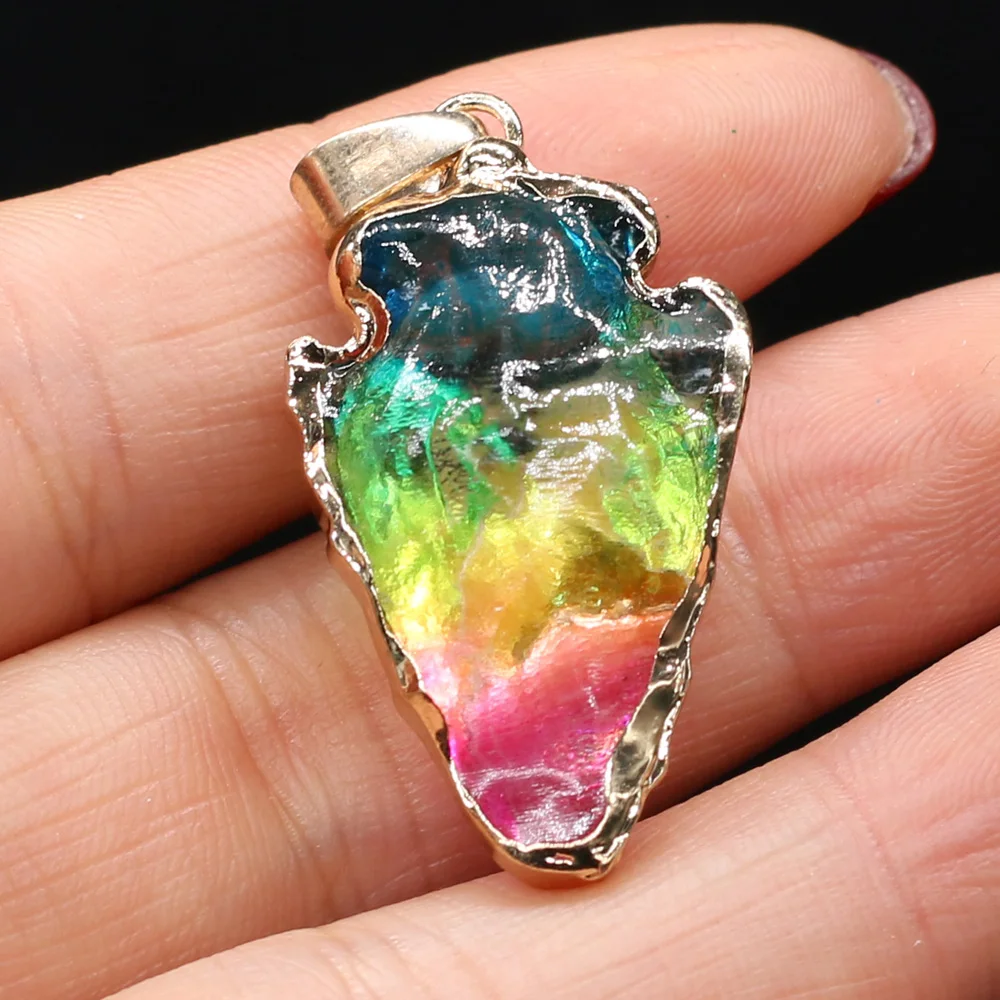 Новейшие хрустальные подвески красочные красные зеленые желтые кулоны для DIY