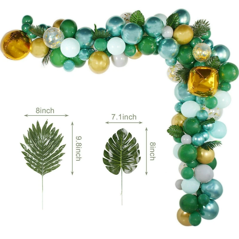 

167Pcs Jungle Safari Green Balloon Arch Garland Kit Baby Birthday Party Decor