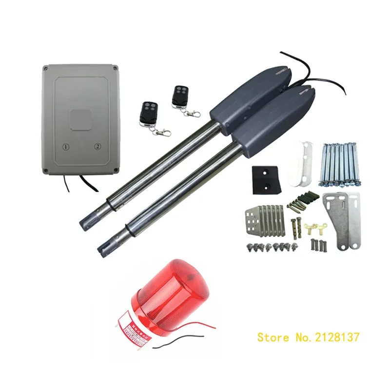 

800lbs electric automatic swing gate opener motor for steel wooden gate(sensor,button,lamp,RFID keypad, gsm optional)