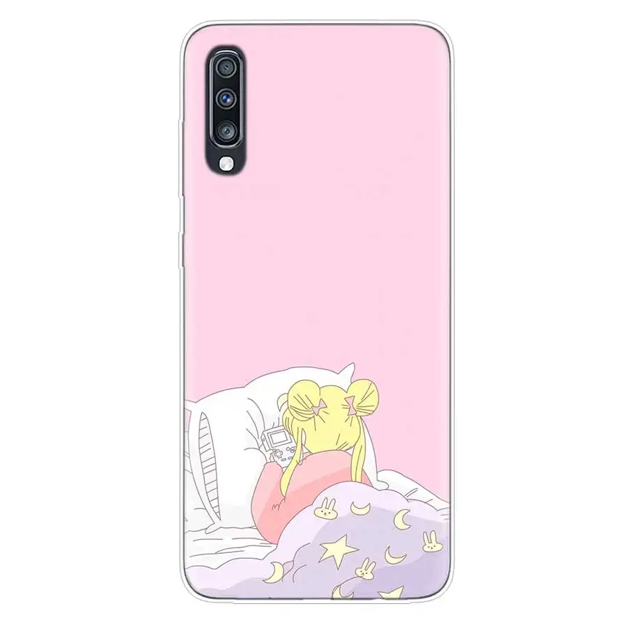 Силиконовый чехол Sailor Moon для Samsung Galaxy S20 + S10 S9 S8 Plus S10E S6 S7 Edge Note 8 9 10 Pro