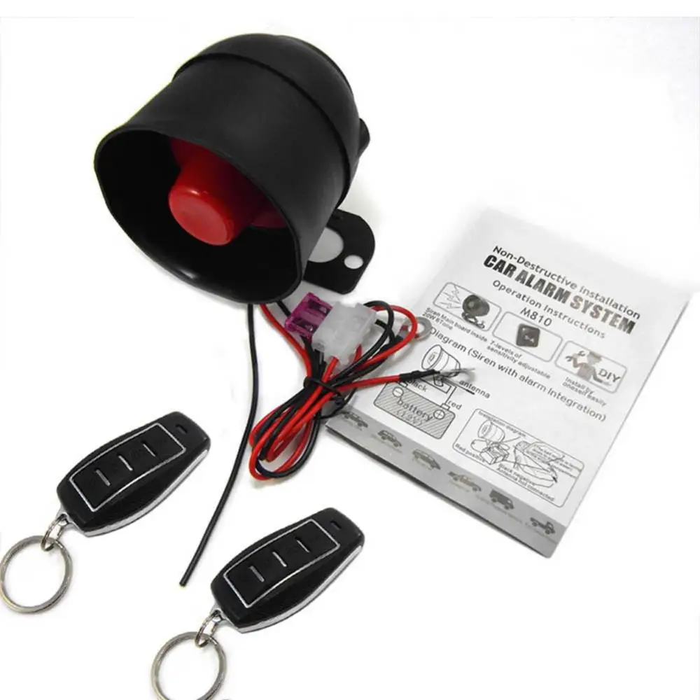 

810-8208 Universal Remote Control Vibration Auto Alarm Device Car Accessory Automobiles Security Protection