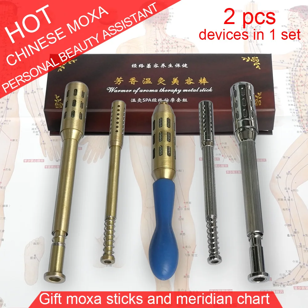 Медь Нержавеющая сталь аппарат для мокса терапии Лицо Глаза Массаж Relax палка