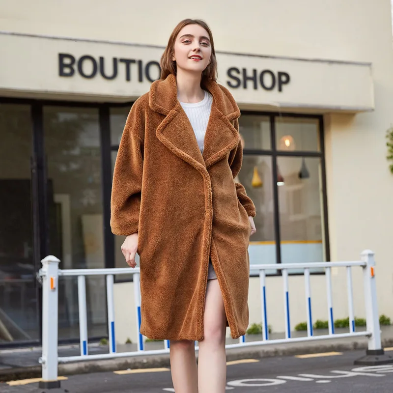

Fur Coats For Women Winterwear Women's Coat Artificial Fur Coat Sheepskin Coat Drape Women's Coat Women's Warm Coat Hairy Jacket