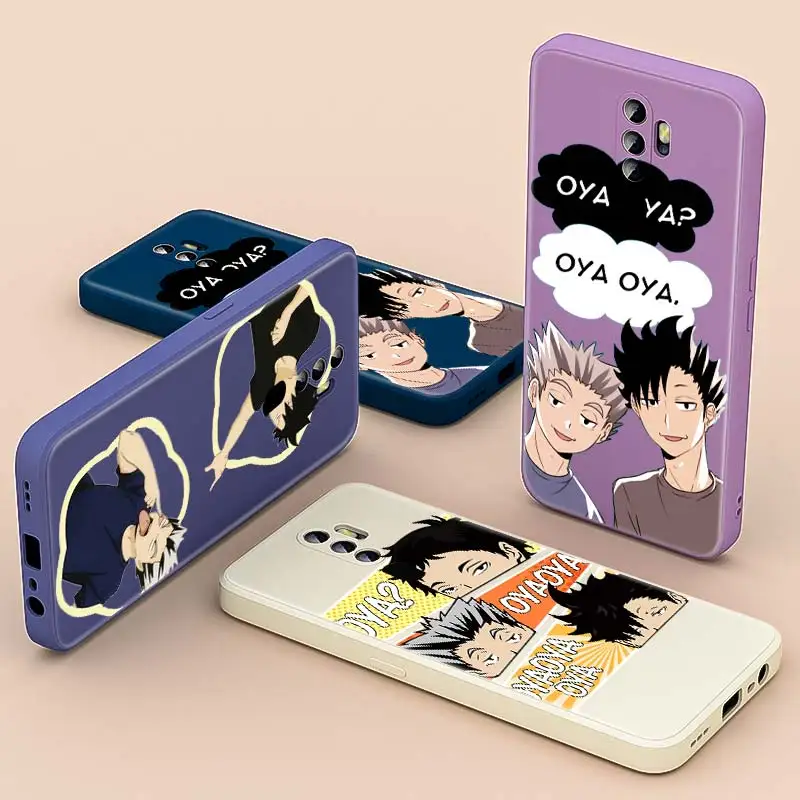 

apan Anime Haikyuu Oya For OPPO A93S A74 A94 5G AX5 A31 Find X3 X2 Lite Neo F17 F11 Pro F7 F5 Liquid Silicone Phone Case