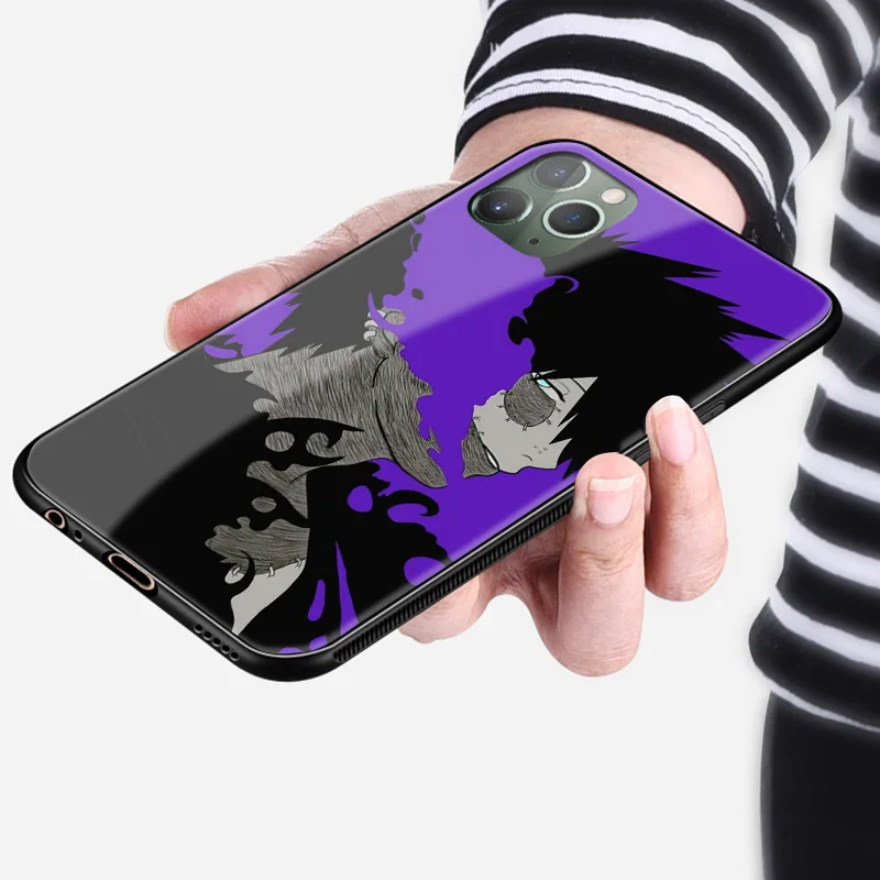 Мягкий силиконовый стеклянный чехол для телефона Dabi Boku no My Hero академия iPhone SE 6s 7 8