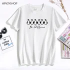 Новые летние футболки Be Different Funny Penguin, футболка с принтом, женская футболка для отдыха с коротким рукавом и круглым воротником, трендовая футболка