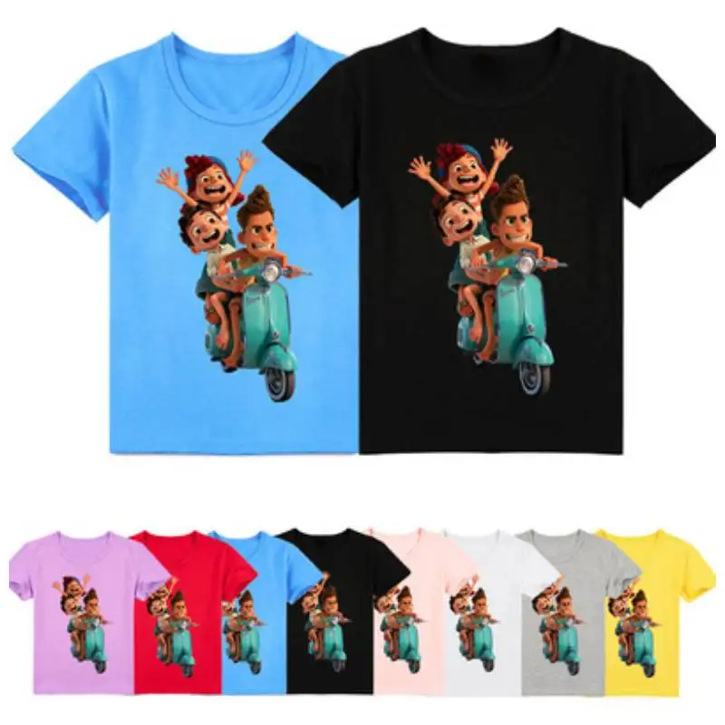 

Kids Summer Clothes Funny Luca Print T-Shirt Children Clothing Baby Boys Cartoon Tshirts Toddler Girls Short Sleeve Casual Tops