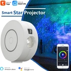 Проектор Tuya Smart Star, WiFi лазерный проектор звездного неба, развевающийся ночсветильник, Led цветной APP, беспроводное управление, совместим с Alexa