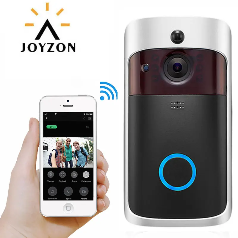 Умный видеодомофон с Wi Fi дверной звонок функцией ночного видения ИК сигнализация