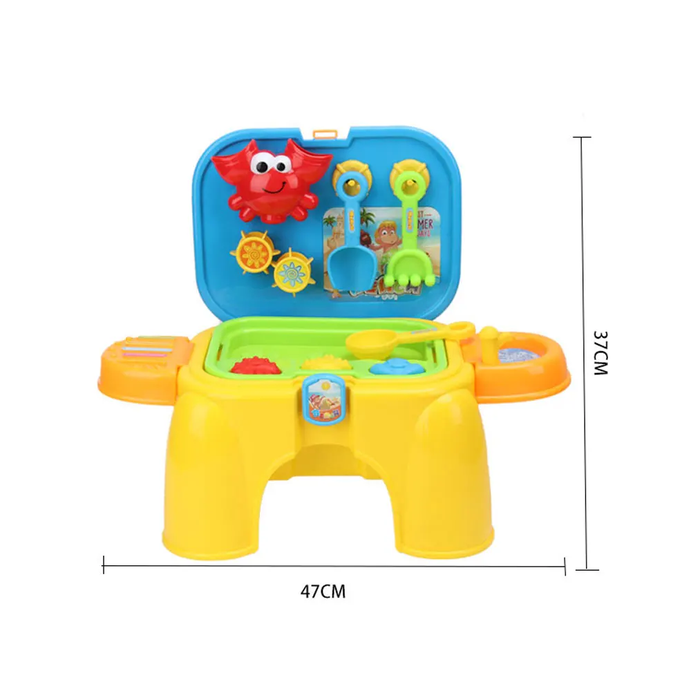 

16PCS Kids Beach Sand Toys Set Summer Beach Shovel Building Model Storage Chair Kids Classical Play Toys For Kids Birthday Gift