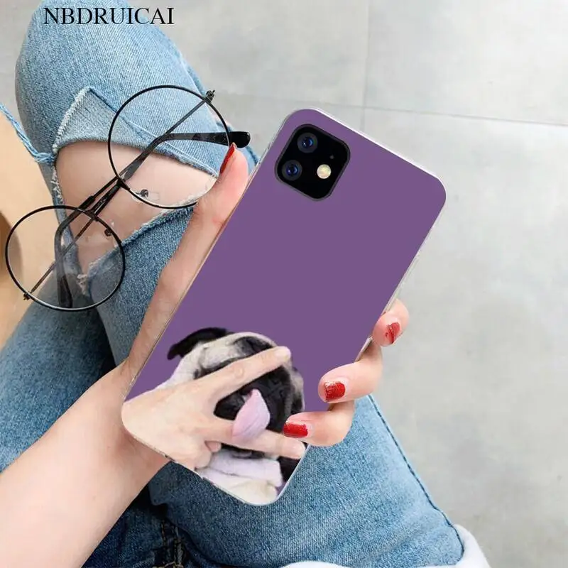 

Pug French Bulldog Soft Silicone TPU Phone Cover for iPhone 11 12 pro XS MAX 8 7 6 6S Plus X 5S SE XR cover