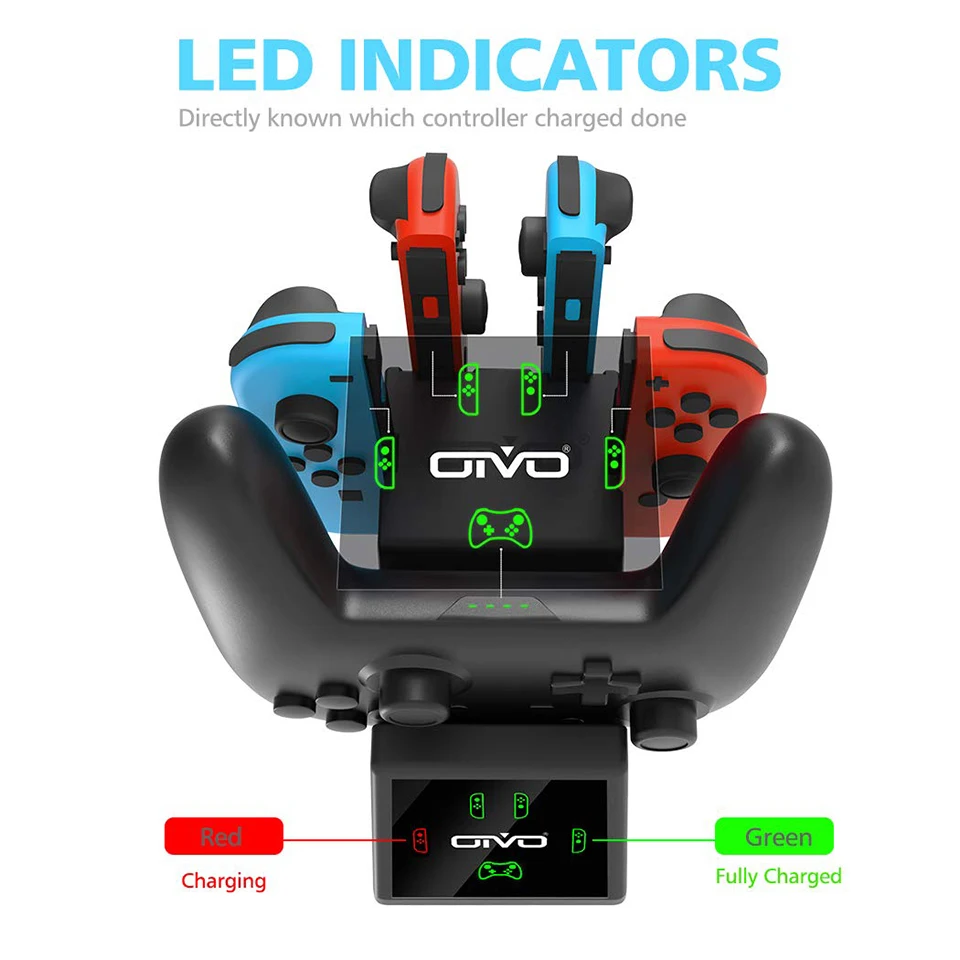 Для контроллера Nintendo зарядная док станция подставка N Switch Pro Joypad Joy pad зарядное