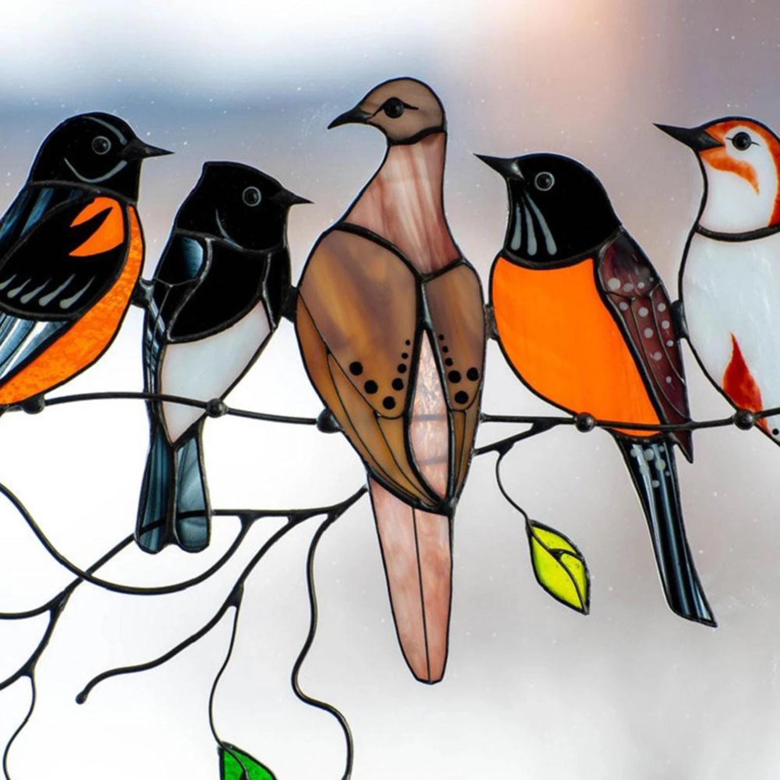 

Colorful Bird Pendant Birds Crafts Gifts Home Decoration Multicolor Strong And Durable High Quality Vintage Decorative Ornaments