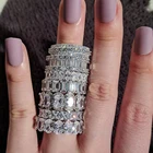 Женское кольцо вечности из серебра 925 пробы, R4577S