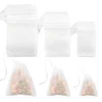 300 pieces tea filter bags disposable drawstring tea filter bags for loose leaf tea or flower fruit teas mixed sizes
