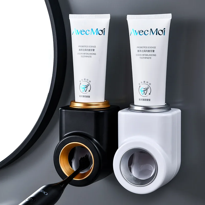 

Автоматический Дозатор зубной пасты, настенный держатель для зубной пасты, водонепроницаемая стойка для хранения, пылезащитный держатель ...