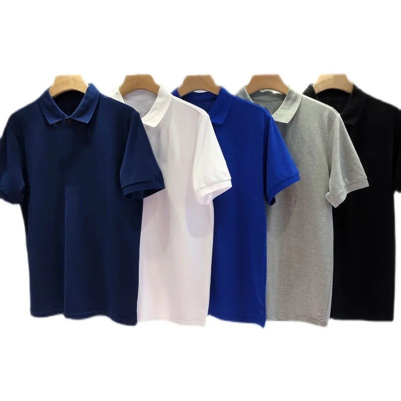 

DD summer men's Lapel short sleeve T-shirt trend leisure business fashion polo shirt collar top 35844