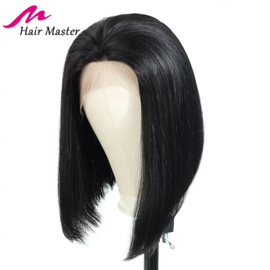 13x4 Короткие парики из натуральных волос, перуанские волосы, волосы remy, могут быть окрашены, человеческие волосы, парики, предварительно сорванные отбеленные узлы, Мастер волос