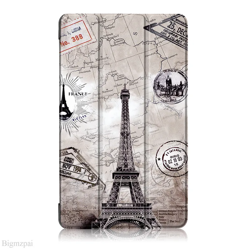 Новинка 2017 цветной чехол из искусственной кожи с 3D принтом для Samsung Galaxy Tab A 8 0 T380 T385