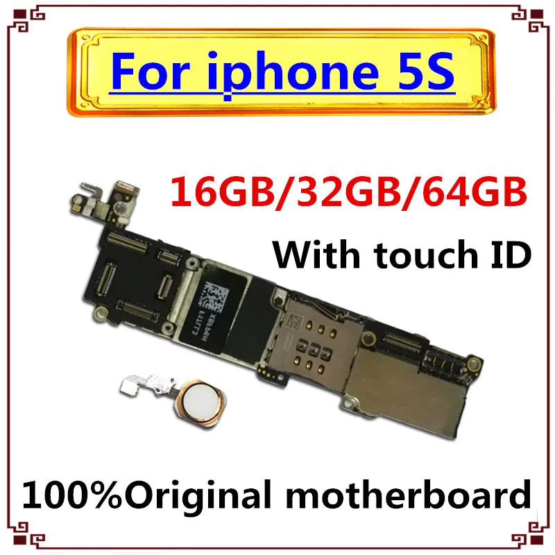 Полная разблокированная материнская плата для iphone 5S, для iphone 5S материнская плата с сенсорным ID/без Touch ID