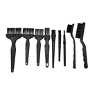 Антистатическая щетка, 9 шт., безопасная синтетическая щетка для чистки деталей из синтетического волокна, инструмент для детской модели, ремонтные работы BGA