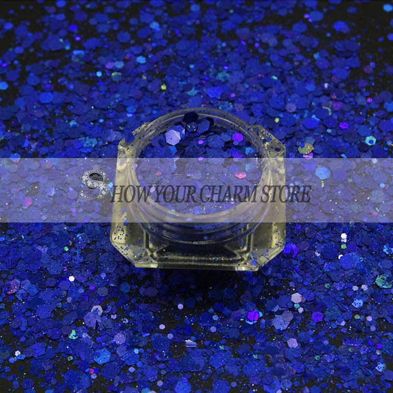 

Holographic Laser Glitter Mix Hexagon Paillette Spangle Powder Shape for Nail Art Glitter Craft Decoration