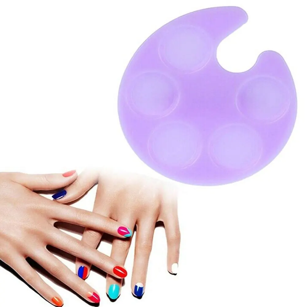 

30pcs Nail Art Paletees Case Mini Nail Polish Tray Pigment Holder Manicure Tools Accessories for Salon Home Nail Art Tools