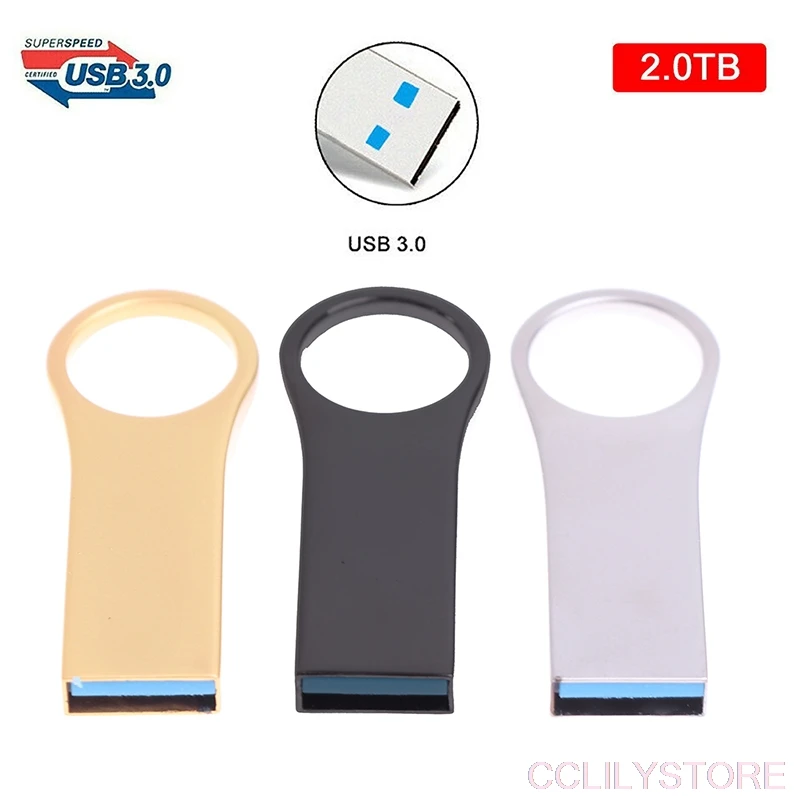 2 ТБ металлический флеш накопитель USB 3 0 Ручка U диск ключ с накатанной головкой