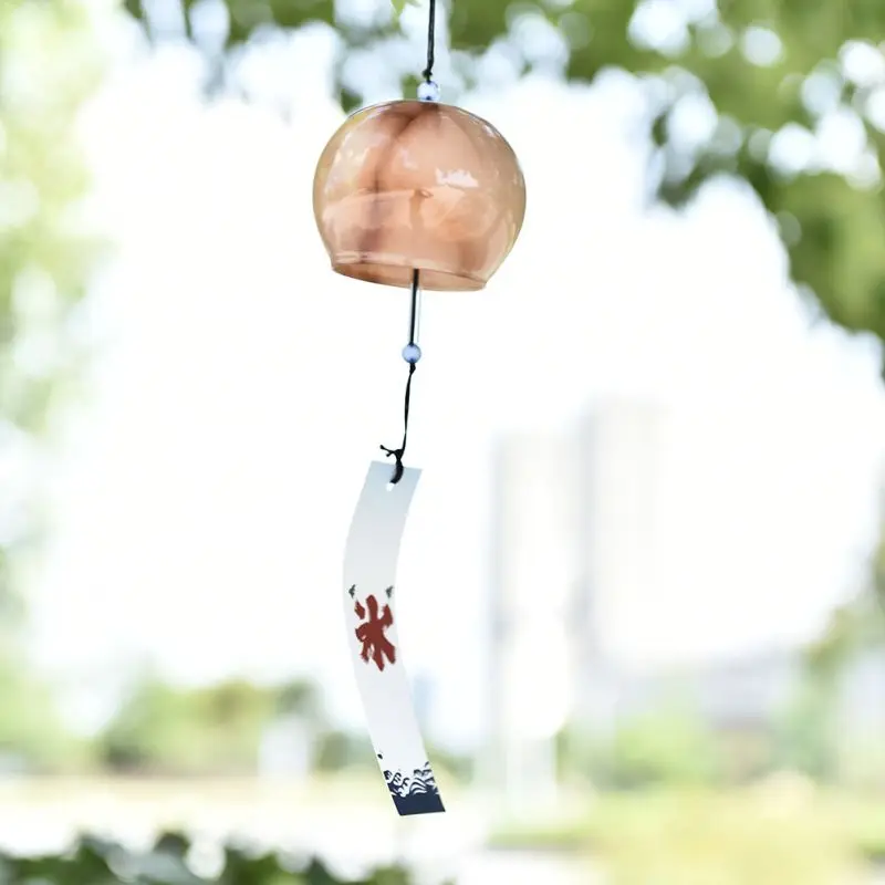 Japanese Style Wind Chimes Hanging Decorations Bells Handmade Glass Birthday Gift Home Decoration Accessories | Дом и сад