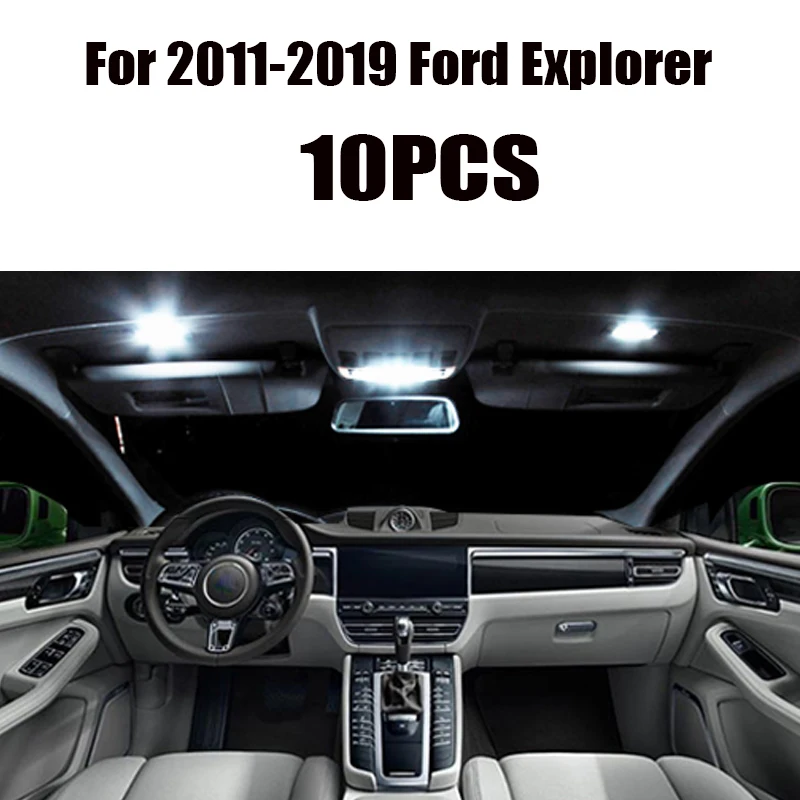 Для 1995 2019 Ford Explorer белые автомобильные аксессуары Canbus без ошибок светодиодный