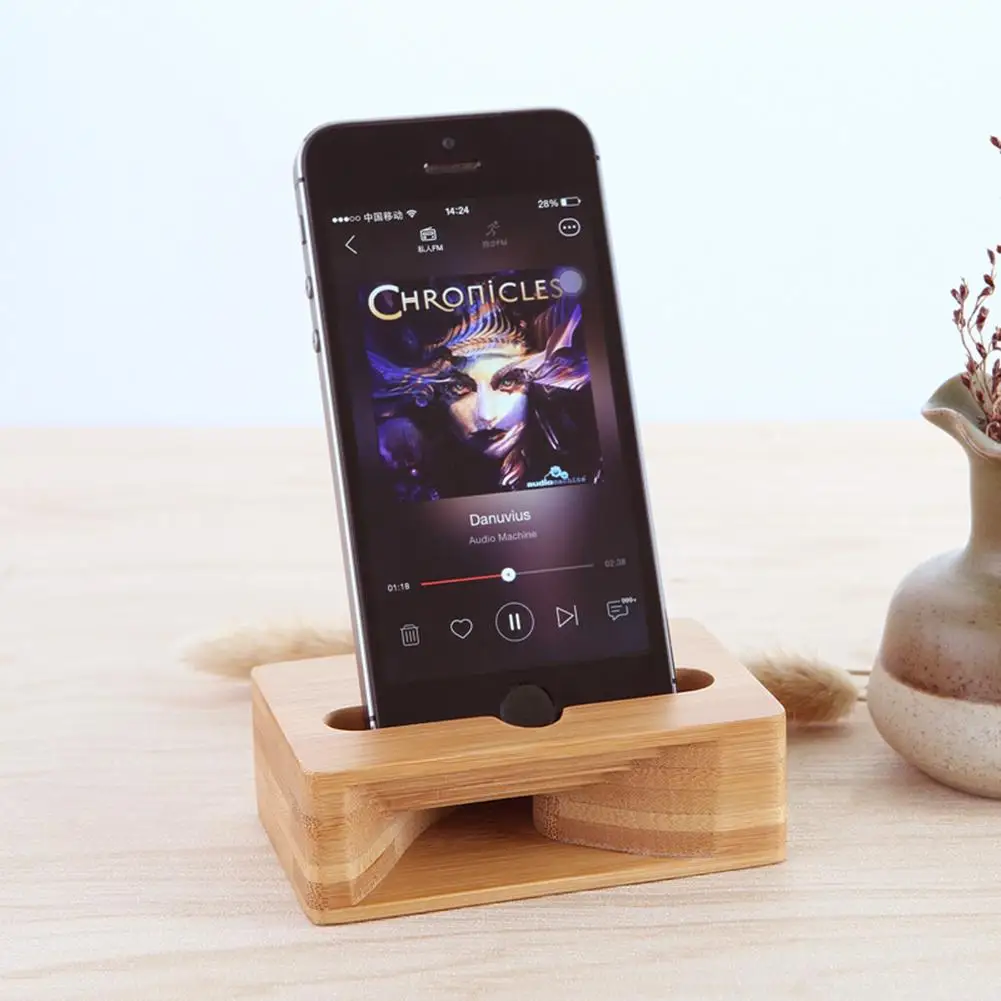 

Mobile Phone Sound Amplifier Stand Wooden Cell Phone Stand with Sound Amplifier Phone Holder Desk Support for Mobile Phone
