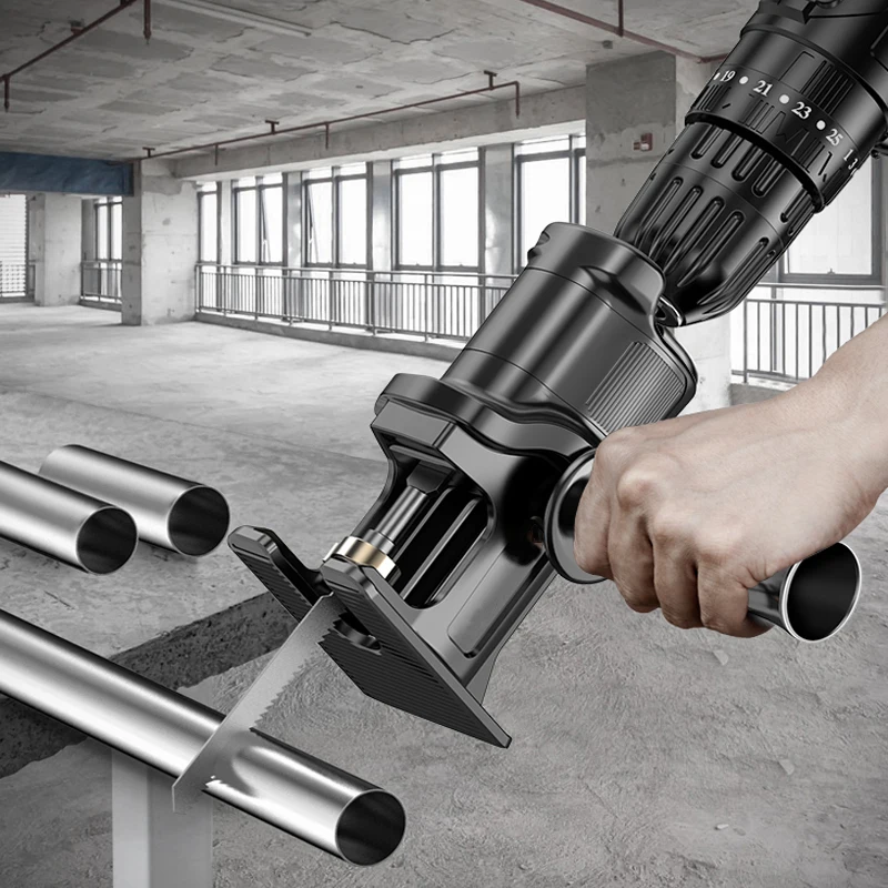 

Электрическая дрель, регулируемая сабельная пила, преобразующая головка в электрическую пилу, многофункциональная деревообрабатывающая режущая пила, Сабельная пила