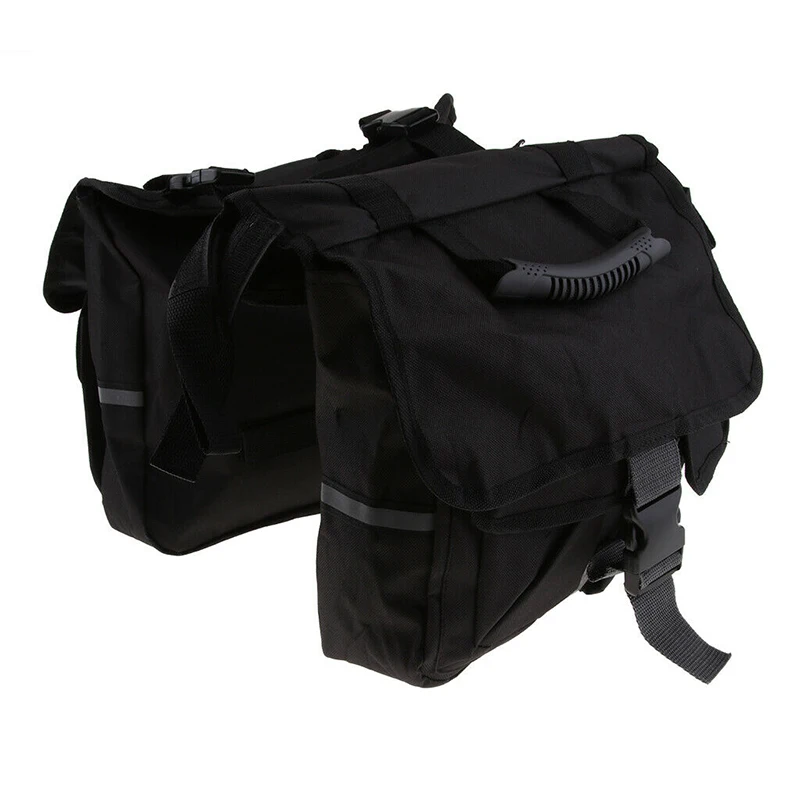 

Detachable Saddle Bag Backseat Trunk Bicycle Black Rear Rack Messenger
